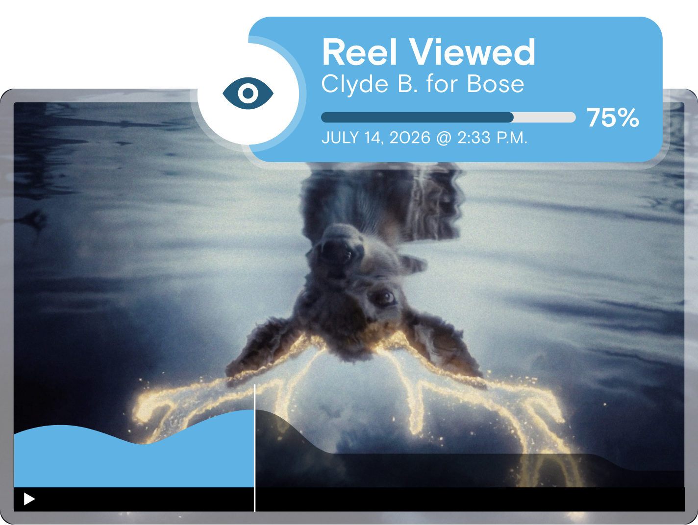 Reel Viewed engagement analytics on a reel