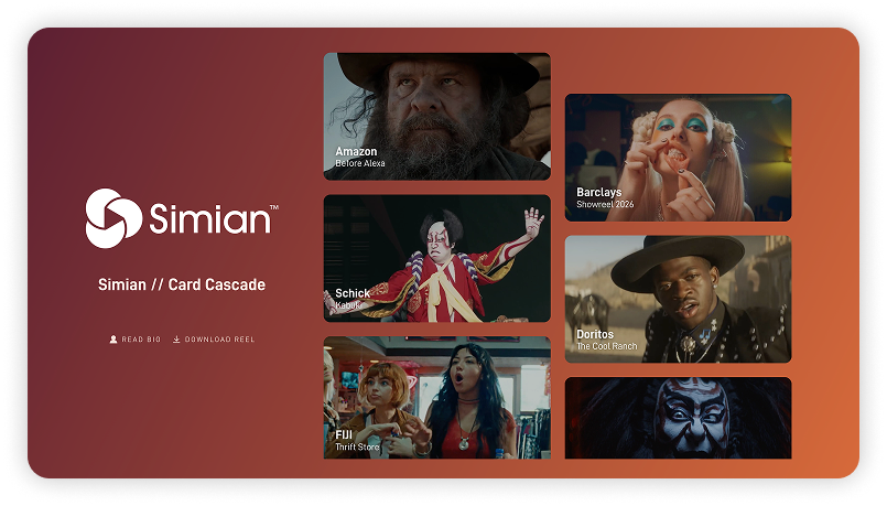 Card Cascade  -  a live Simian reel